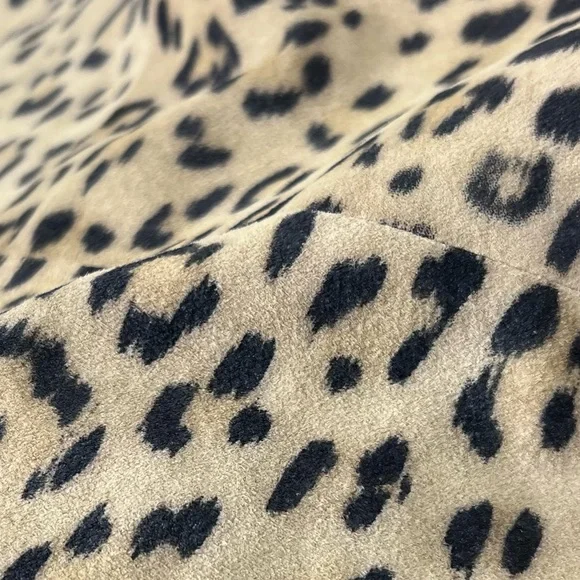 Chico’s Leopard Print Leather Suede Jacket Single Button Size S - Picture 12 of 14